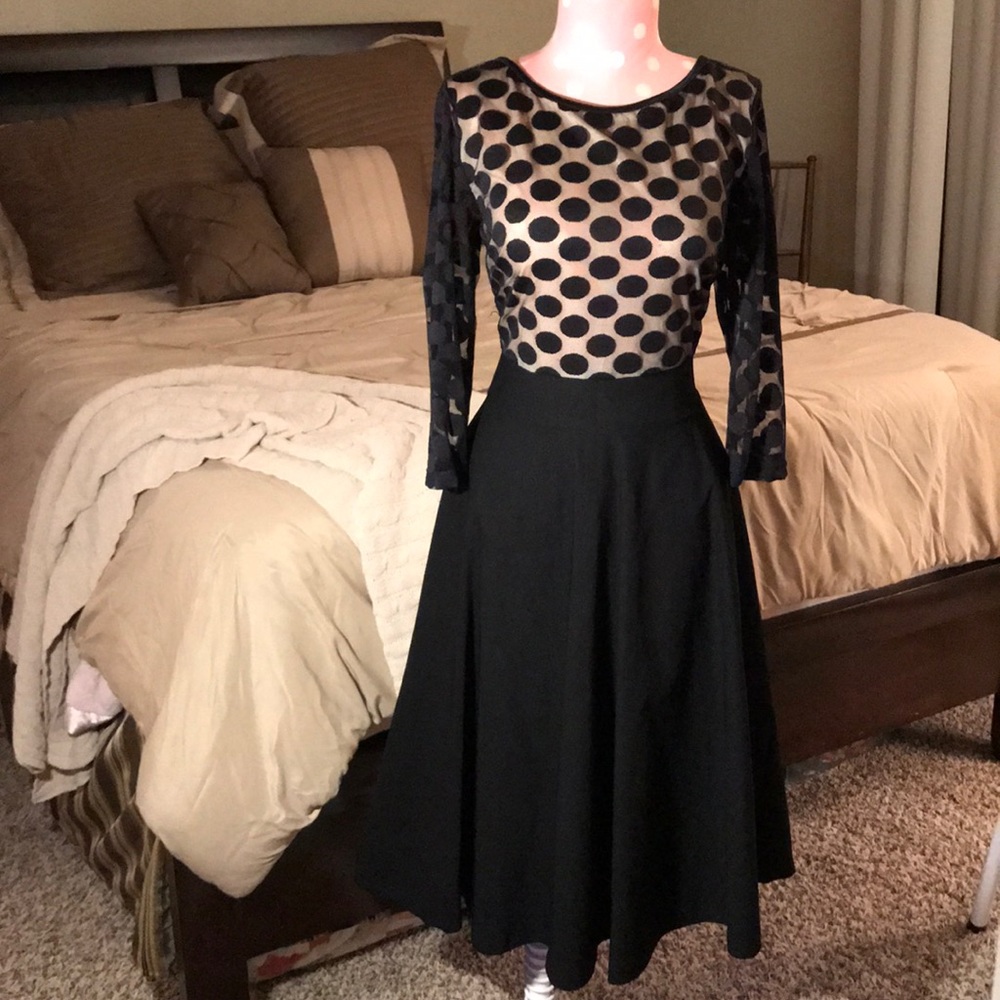 1950s style evening dress